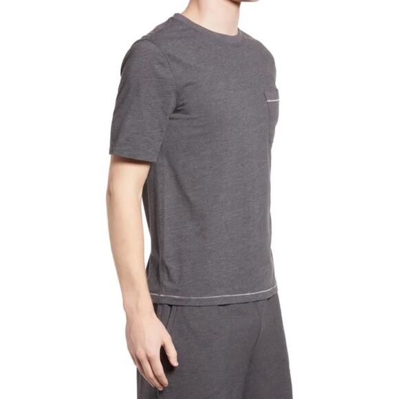 Lahgo Lunya Restore Short Sleeve Pajama T-Shirt - Grey | Small | S - Picture 2 of 8